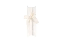 Vasetto margherite con coperchio argentato e tubo portanconfetti Selezione zanolli
