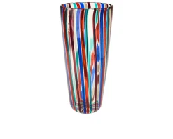 Vaso a canne vetro di murano Venini