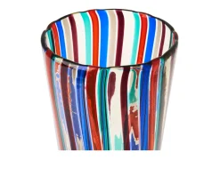 Vaso a canne vetro di murano Venini