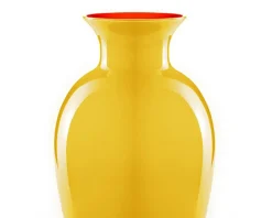 Vaso antares vetro di murano medio giallo/arancio Nasonmoretti