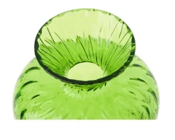 Vaso gemme balloton vetro di murano verde erba Venini