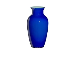 Vaso i cinesi vetro di murano laguna blu turchese Carlo moretti