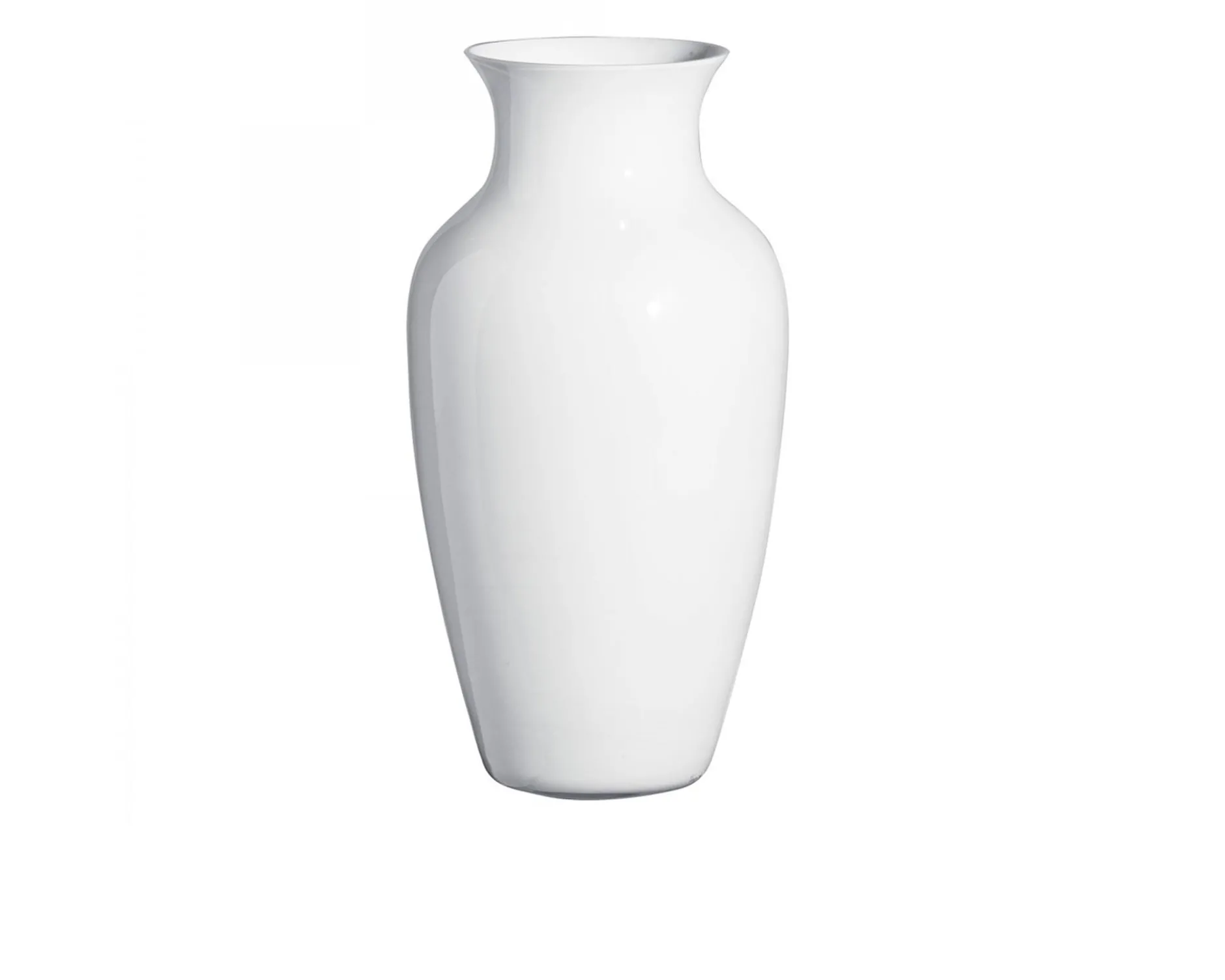 Vaso i cinesi vetro di murano latte bianco bianco Carlo moretti