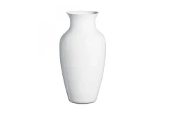 Vaso i cinesi vetro di murano latte bianco bianco Carlo moretti