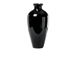 Vaso labuan vetro di murano nero Venini
