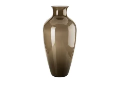 Vaso labuan vetro di murano talpa e lattimo Venini