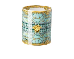 Vaso la scala del palazzo porcellana verde Versace