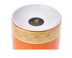 Vaso madusa amplified porcellana arancione Versace