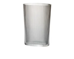 Vaso millemolature vetro di murano bianco Carlo moretti