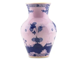 Vaso ming oriente italiano azalea porcellana Richard ginori