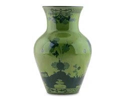 Vaso ming oriente italiano malachite porcellana Richard ginori