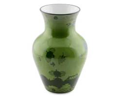 Vaso ming oriente italiano malachite porcellana Richard ginori
