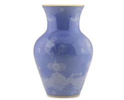 Vaso ming oriente italiano pervinca porcellana Richard ginori