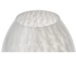 Vaso oliva bianco Murrina murano venezia