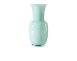 Vaso opalino vetro di murano verde rio Venini