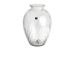 Vaso polaris vetro di murano acciaio Carlo moretti