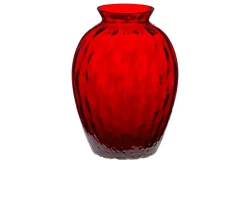 Vaso polaris vetro di murano rosso moretti Carlo moretti