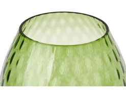 Vaso portacandela macramè xl vetro di murano verde soraya Nasonmoretti