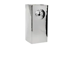 Vaso quadro golf silver plated martellato Selezione zanolli