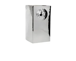Vaso quadro golf silver plated martellato Selezione zanolli