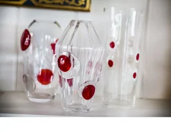 Vaso troncocono vetro di murano ovetto Carlo moretti