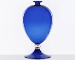 Vaso veronese vetro di murano zaffiro Venini