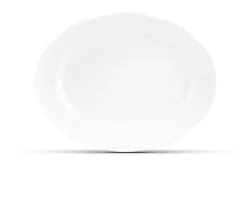 Vassoio ovale grande antico doccia porcellana bianco Richard ginori