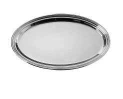 Vassoio ovale silver plated in stile inglese Selezione zanolli