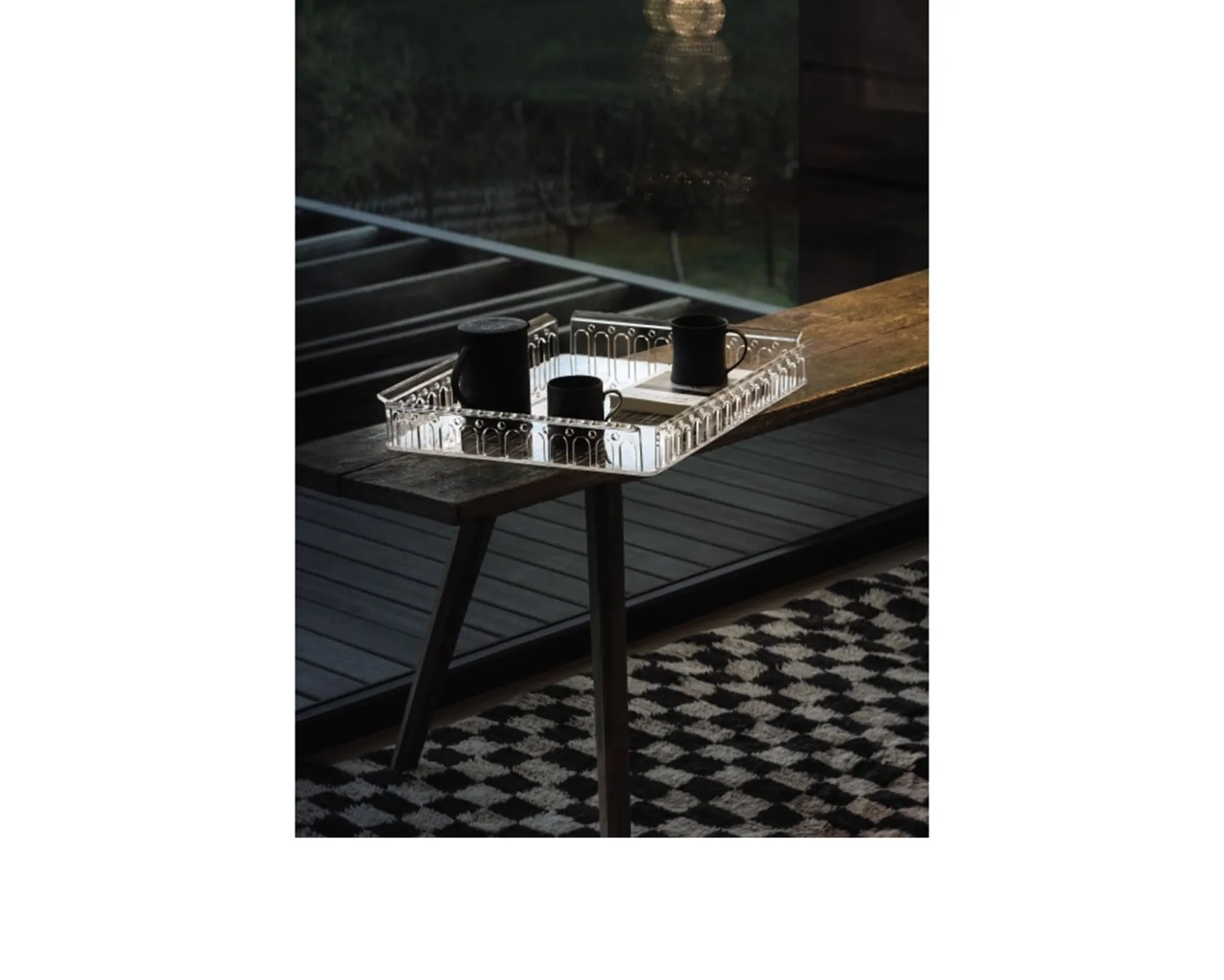 Vassoio piazza nero Kartell