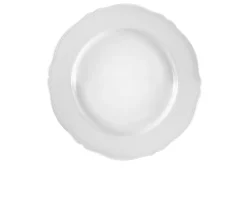 Vassoio rotondo antico doccia porcellana bianco Richard ginori