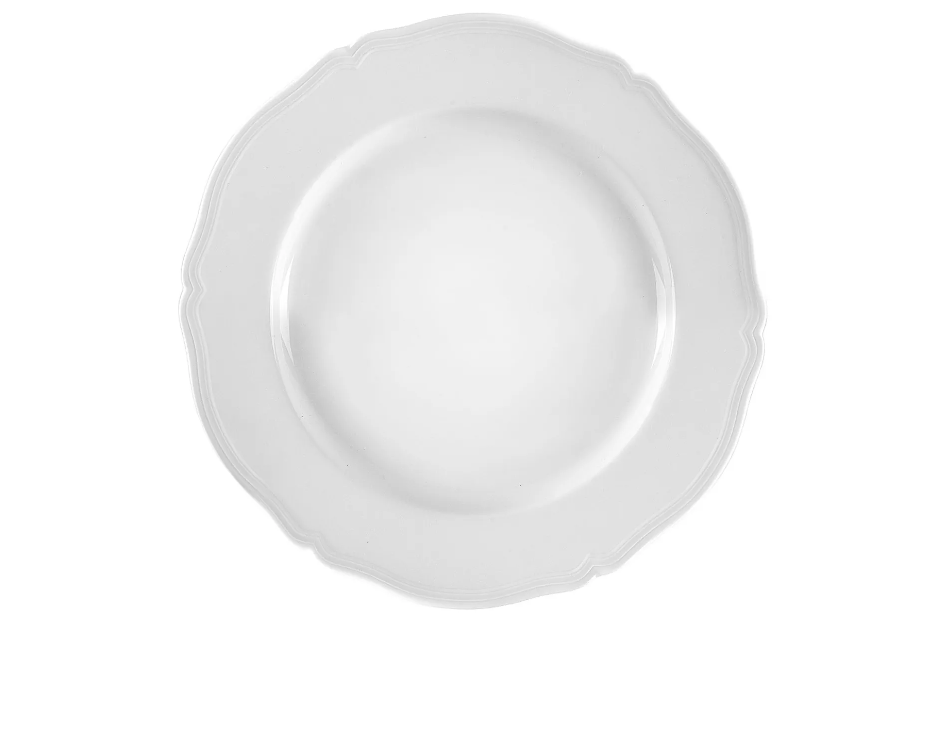 Vassoio rotondo antico doccia porcellana bianco Richard ginori