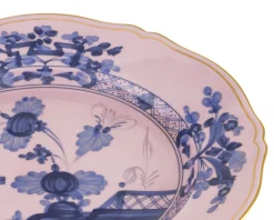 Vassoio rotondo oriente italiano azalea porcellana Richard ginori