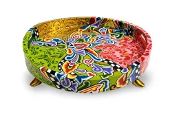Vassoio rotondo tray round m dipinto a mano Tom's drag