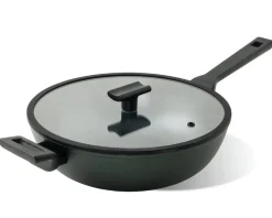Wok titan pro green con coperchio Sambonet