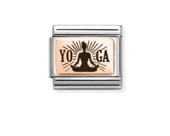 Yoga meditazione composable acciaio e oro rosa Nomination